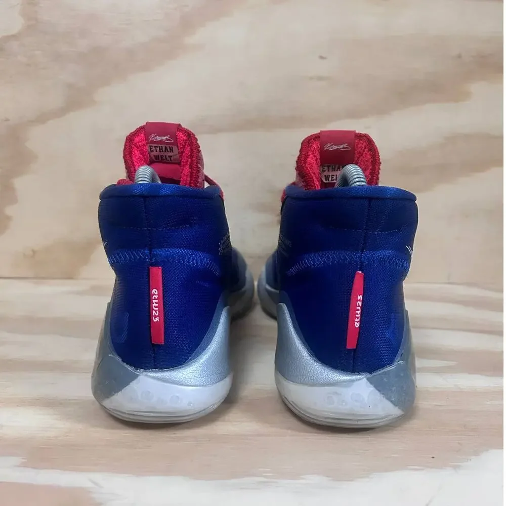 Nike - KD-  ID Zoom ETW 23 - Sneakers - Blue/Red - Kids Big- 6 - BQ7697-991
